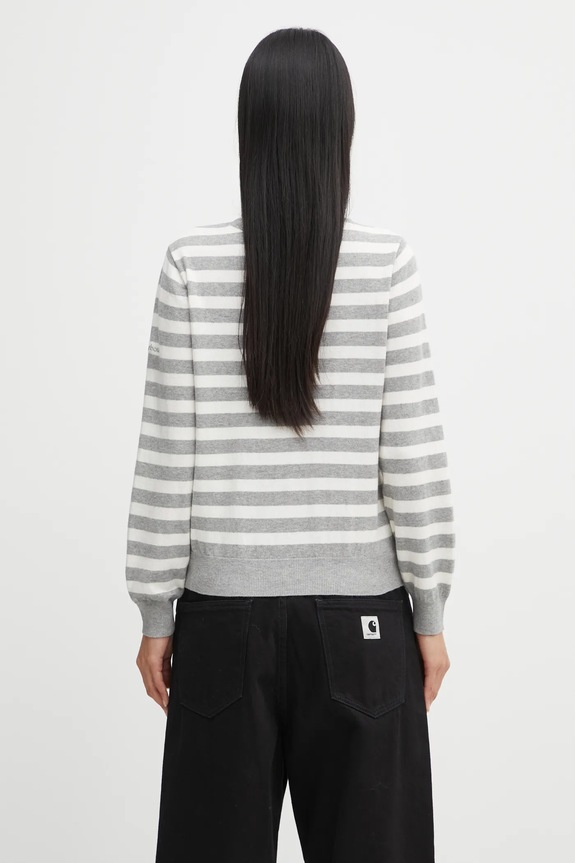 Odzież Barbour sweter z domieszką kaszmiru Lois Knitted Jumper LKN1707WH51 szary