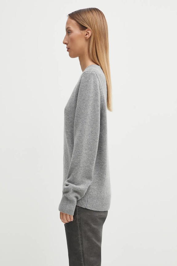 Вълнен пуловер Barbour Woodhouse Knitted Jumper LKN1666GY15 сив AW25