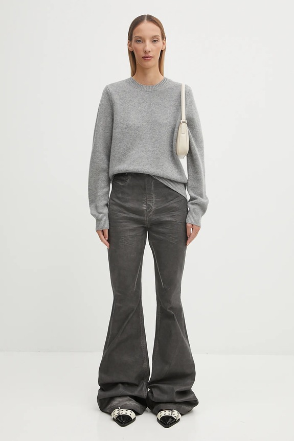 Вълнен пуловер Barbour Woodhouse Knitted Jumper LKN1666GY15 сив