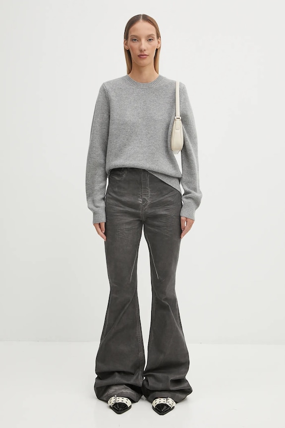 Вълнен пуловер Barbour Woodhouse Knitted Jumper LKN1666GY15 сив