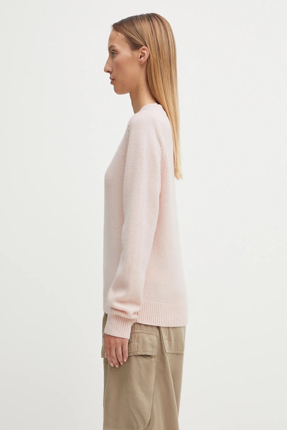 Вълнен пуловер Barbour Woodhouse Knitted Jumper LKN1666PI11 розов AW25
