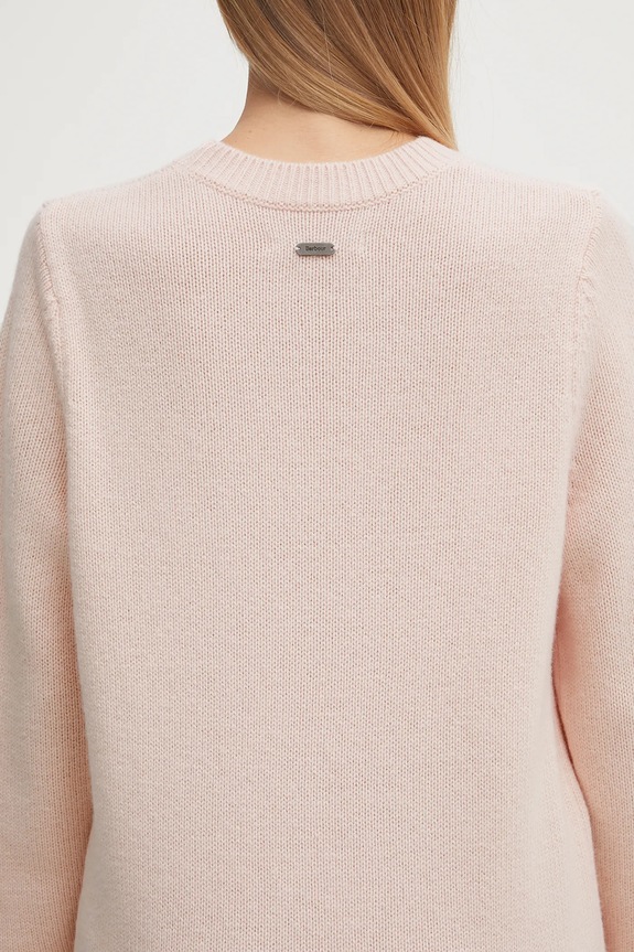 Вълнен пуловер Barbour Woodhouse Knitted Jumper LKN1666PI11 розов