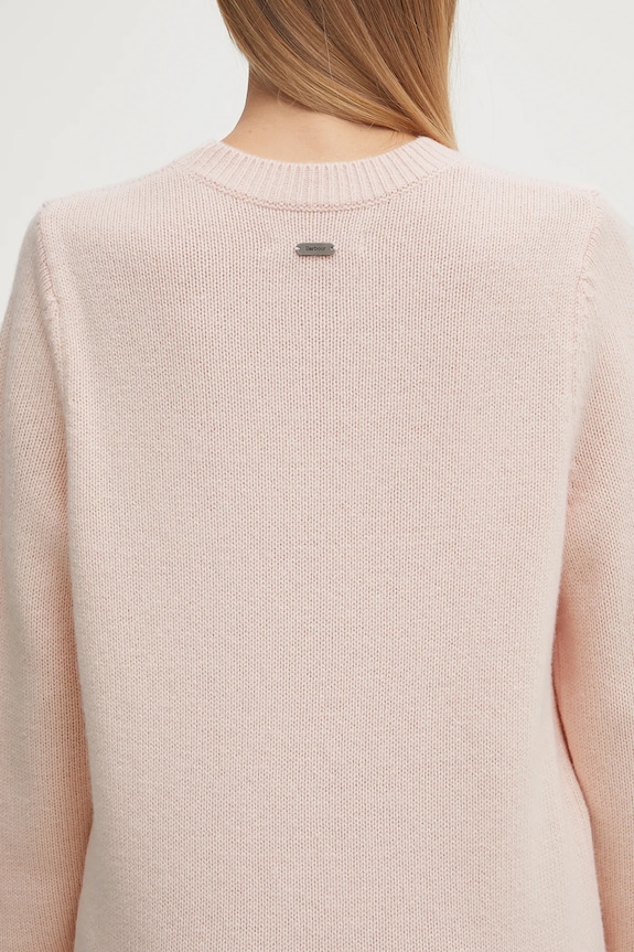 Вълнен пуловер Barbour Woodhouse Knitted Jumper LKN1666PI11 розов