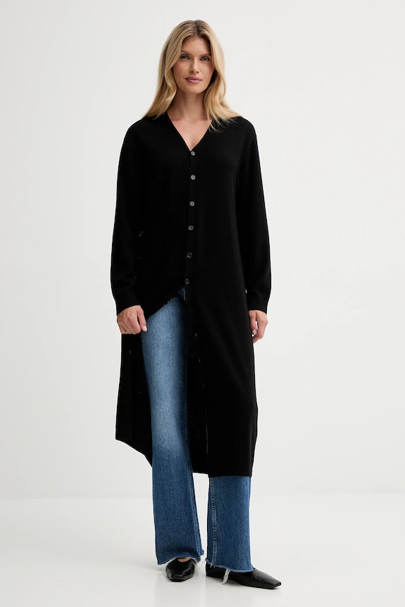ISABELLE BLANCHE cardigan din amestec de lână IS25FW.M184.F008 negru AW25