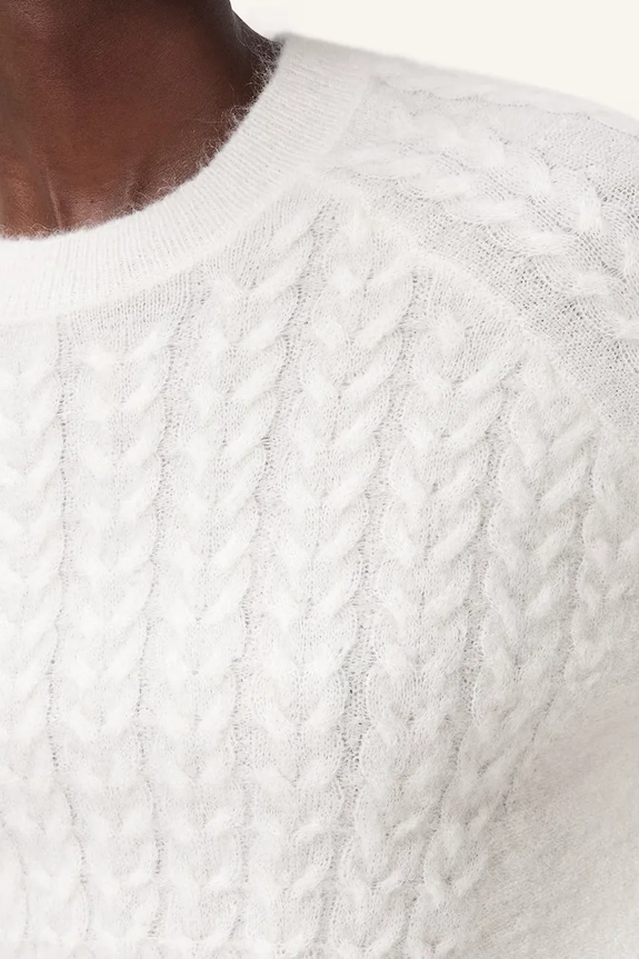 AllSaints maglione con mohair KIT W014KD bianco