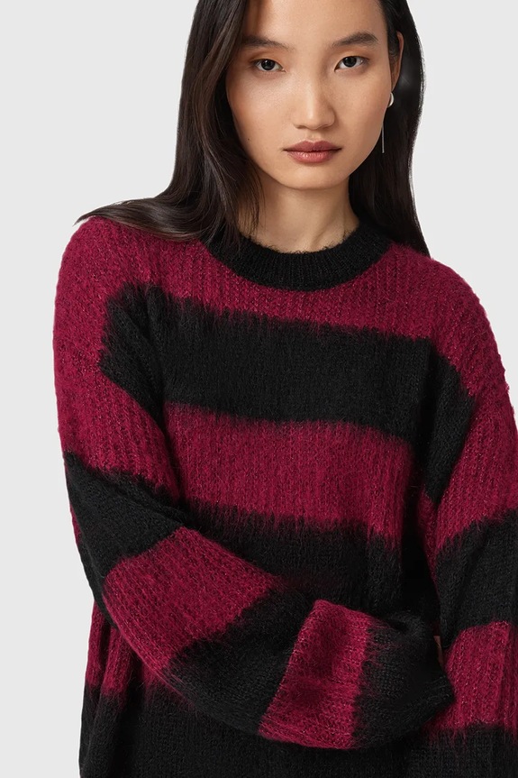 AllSaints pulóver ONYX W103KB fekete AW25