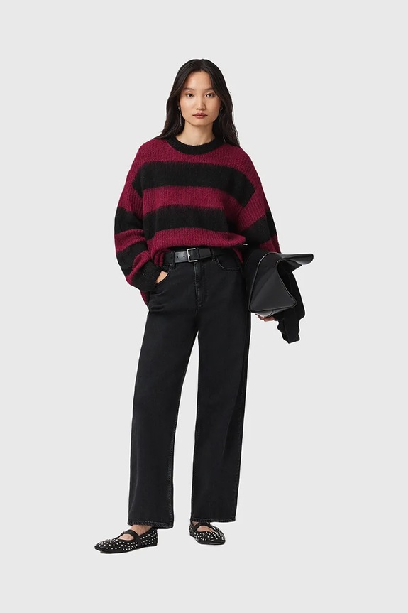 AllSaints pulóver ONYX W103KB fekete
