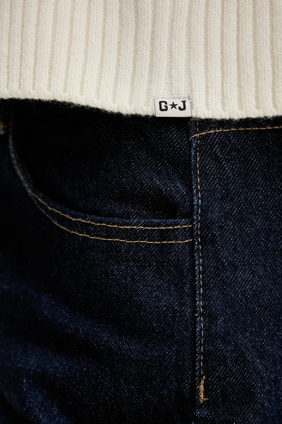 Pulover z dodatkom volne Guess Jeans W5BR09.Z0561 bež