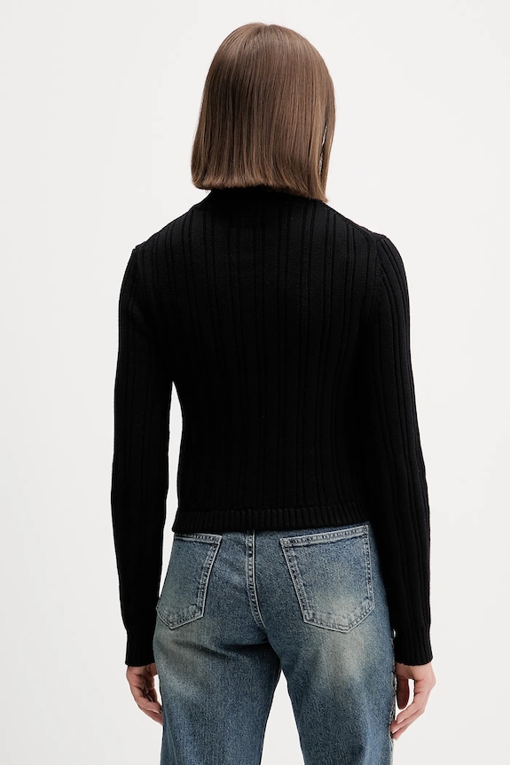Одежда Хлопковый свитер Guess Jeans W5BR13.Z3HM1 чёрный
