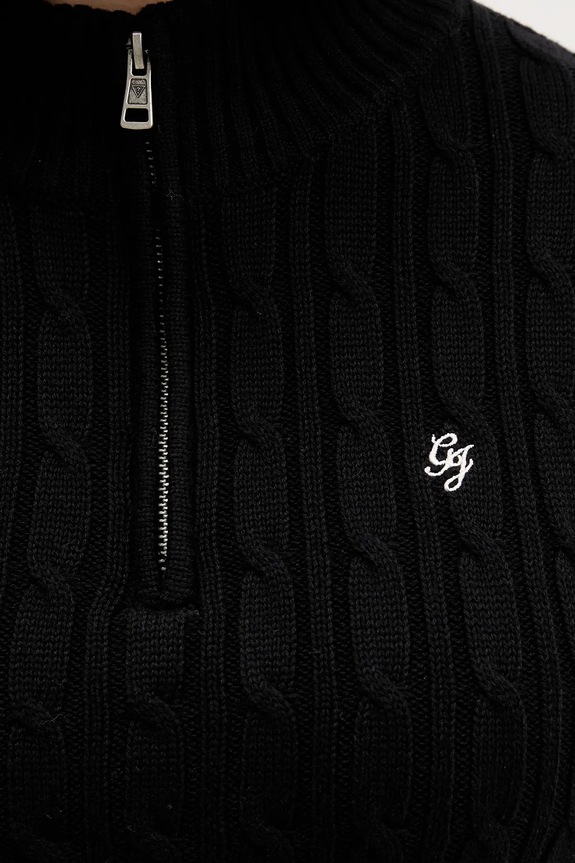 Хлопковый свитер Guess Jeans W5BR13.Z3HM1 чёрный
