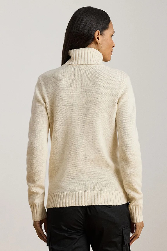 Lauren Ralph Lauren pulover din amestec de lână 200979687 bej AW25