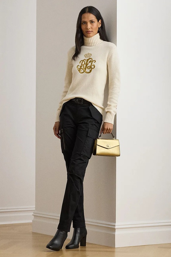 Îmbrăcăminte Lauren Ralph Lauren pulover din amestec de lână 200979687 bej
