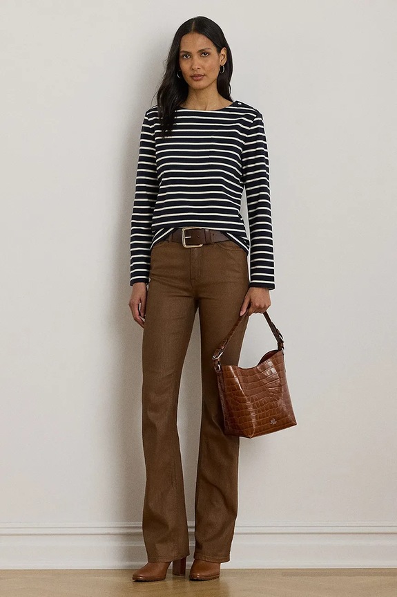 Ruházat Lauren Ralph Lauren pamut hosszúujjú 200980155 sötétkék