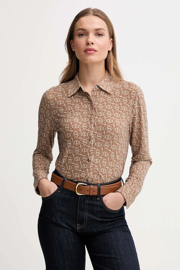 Košeľa Lauren Ralph Lauren regular béžová 200980178