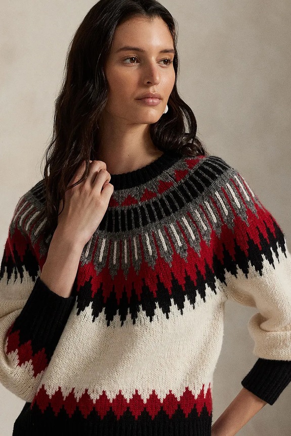 Polo Ralph Lauren πουλόβερ Γυναικείο μάλλινο πολύχρωμο 211978311