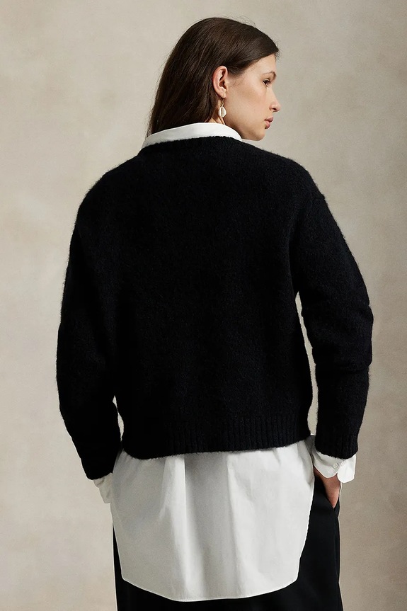 Polo Ralph Lauren sweter z dodatkiem wełny 211978619 czarny SS26