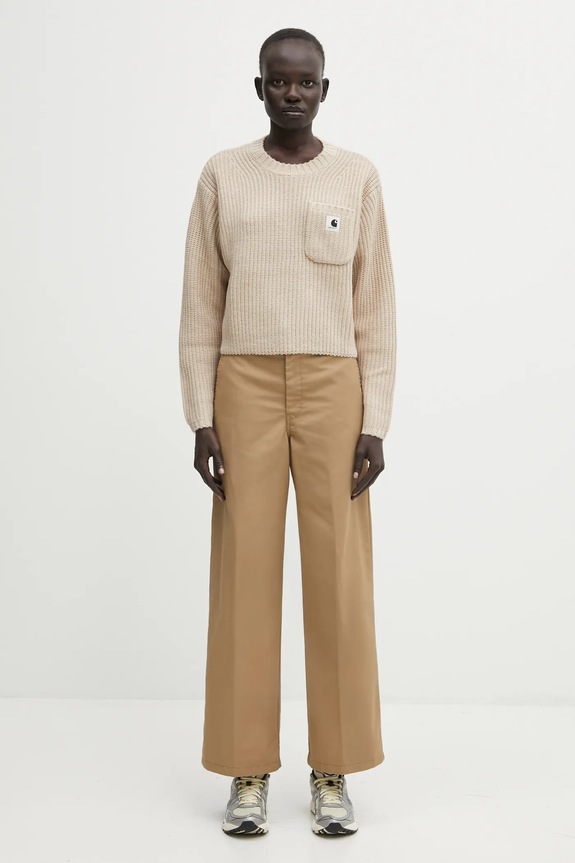 Carhartt WIP wool blend sweater W' Mira Sweater I035382.2LPXX beige