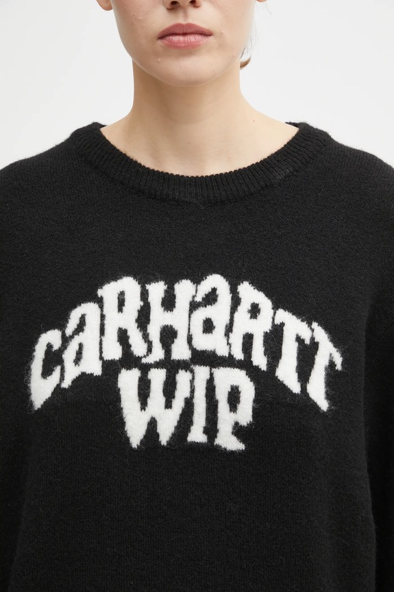 Πουλόβερ με προσθήκη μαλλιού Carhartt WIP W' Guide Club Sweater μαύρο I035386.K02XX