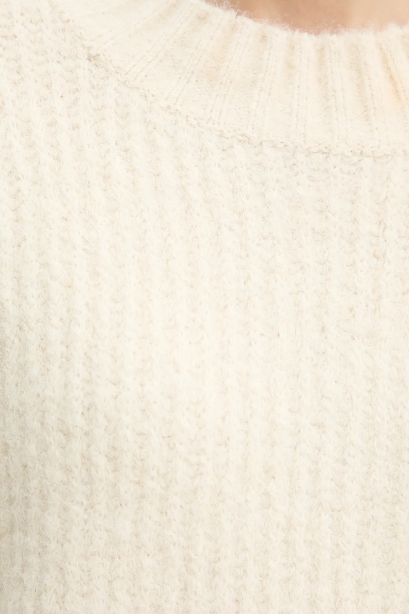 Morgan πουλόβερ και κασκόλ με προσθήκη μαλλιού MACHA