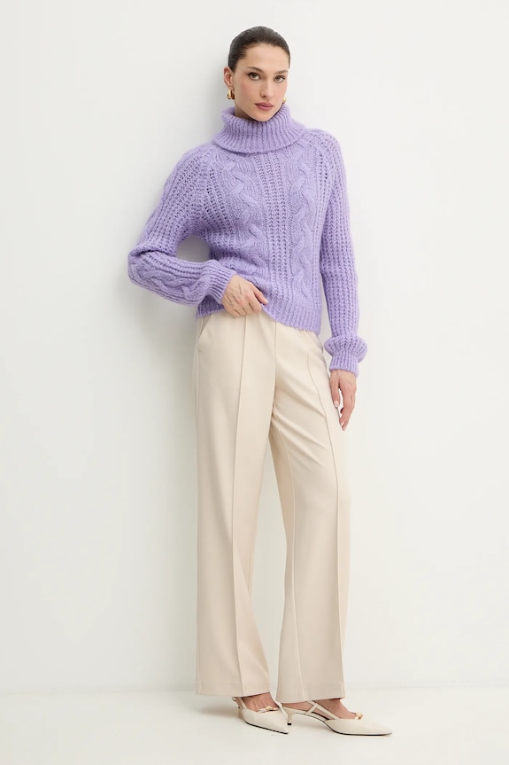 Morgan pulover din amestec de lână de alpaca MPALMA violet SS26