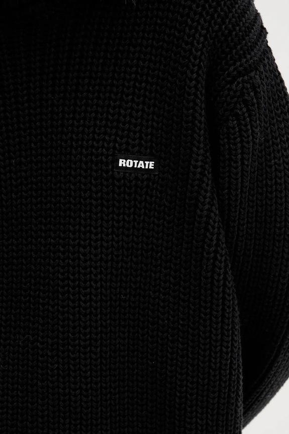 Rotate sweter z dodatkiem wełny 114734100 czarny