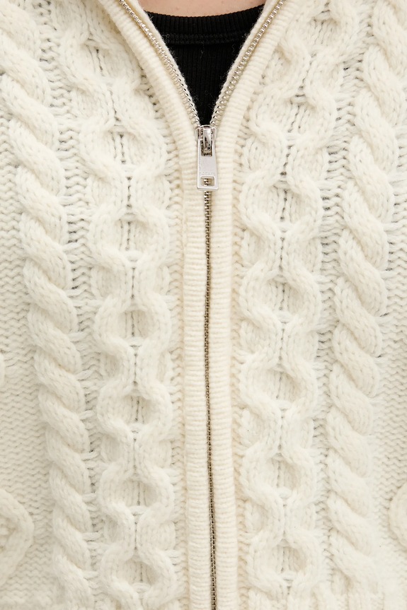 Rotate sweter z dodatkiem wełny 114302857 beżowy