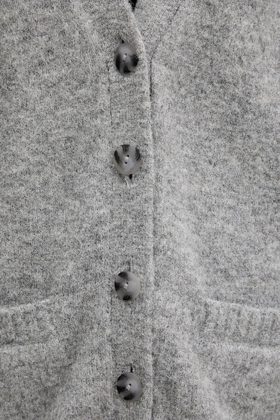 Πλεκτή ζακέτα Abercrombie & Fitch KI150.5442.112 γκρί