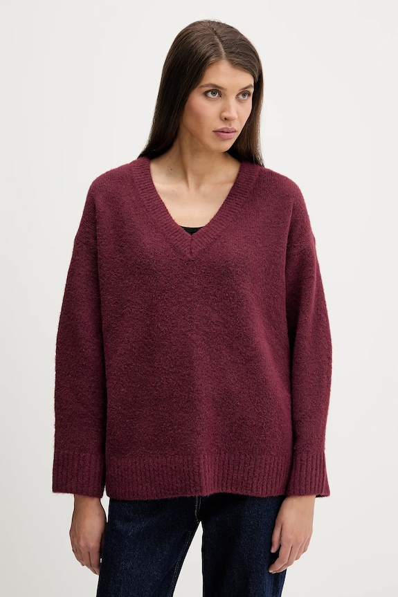 Abercrombie & Fitch sweter pozostałe bordowy KI150.5445.670