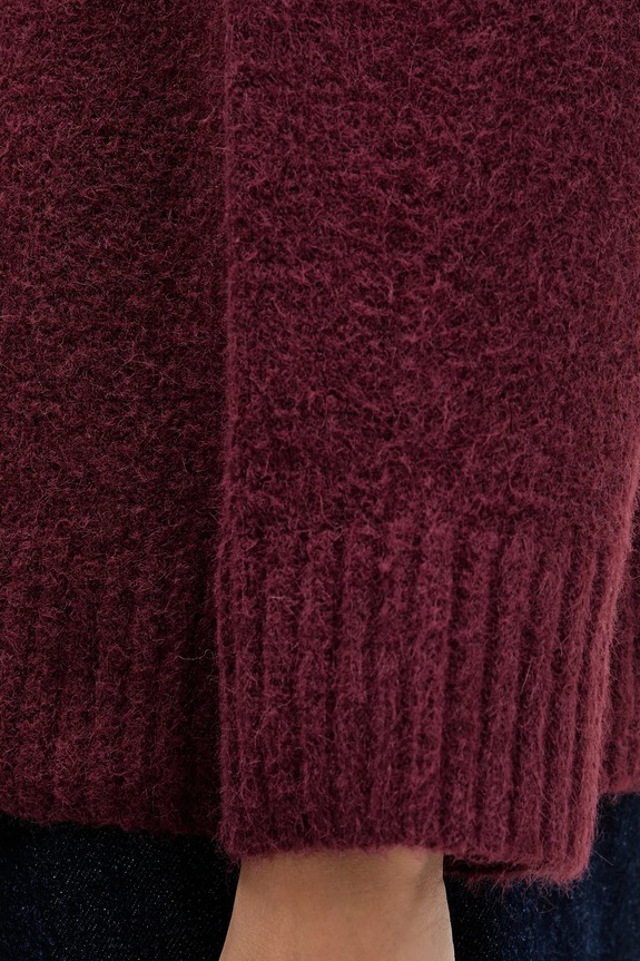 Abercrombie & Fitch sweter KI150.5445.670 bordowy