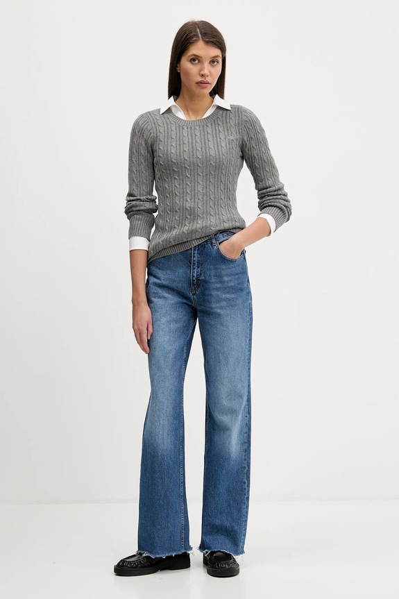 Sveter Hollister Co. KI350.5305.112 sivá AW25