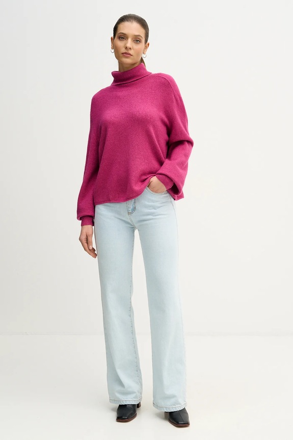 Sveter United Colors of Benetton 11CZD204F ružová AW25