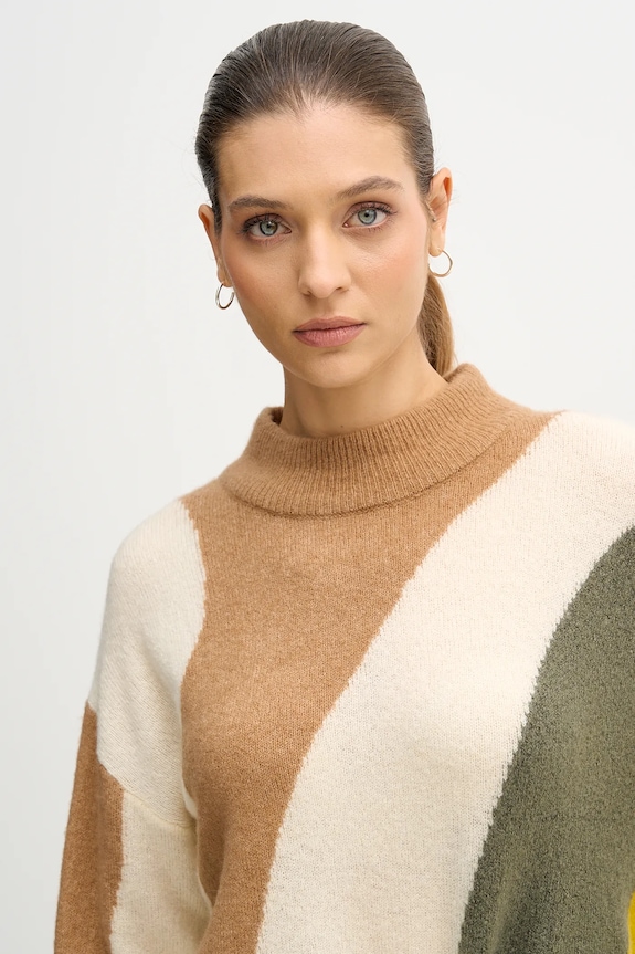 Светр із додаванням вовни United Colors of Benetton бежевий 11CZE10ER