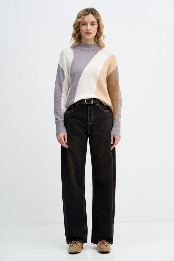 United Colors of Benetton pulover din amestec de lână 11CZE10ER gri AW25
