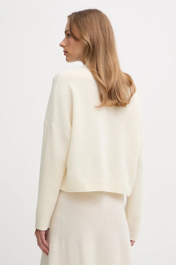 Ρούχα Πουλόβερ με προσθήκη μαλλιού United Colors of Benetton 1444D403H μπεζ