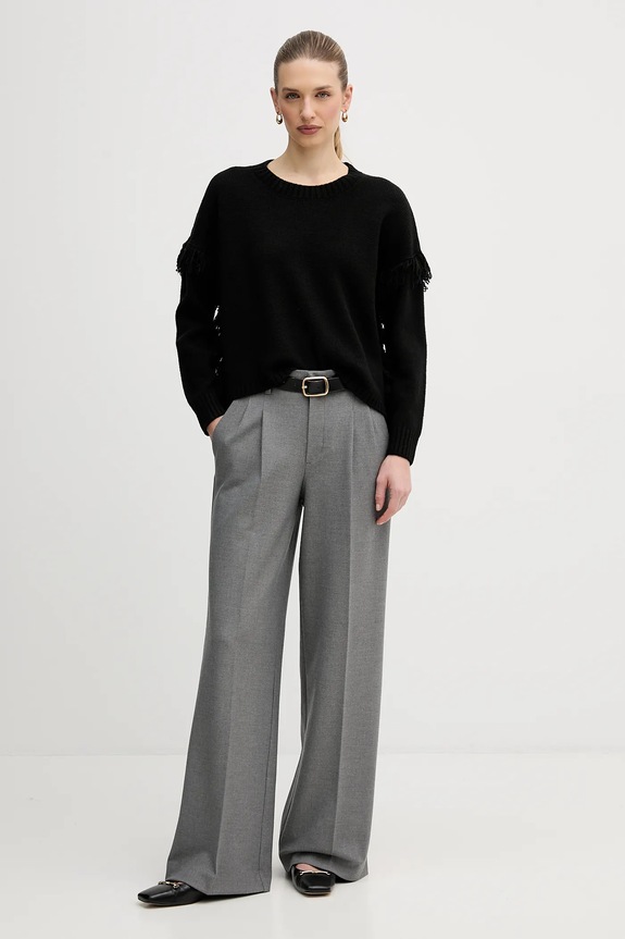 United Colors of Benetton pulover din amestec de lână 191VD10EZ negru AW25