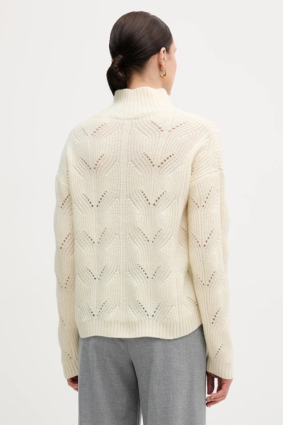 Îmbrăcăminte United Colors of Benetton pulover din amestec de lână 1FDFD10F2 bej