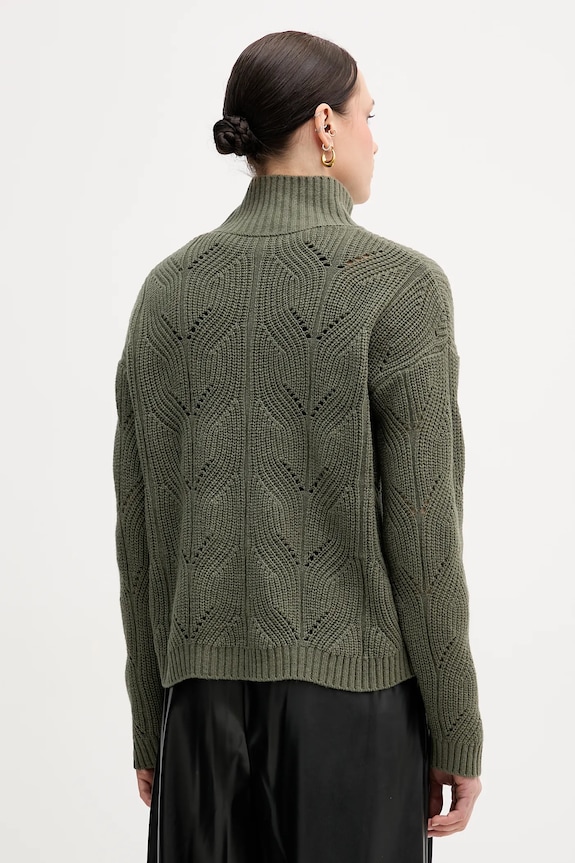 Odjeća Pulover s dodatkom vune United Colors of Benetton 1FDFD10F2 zelena