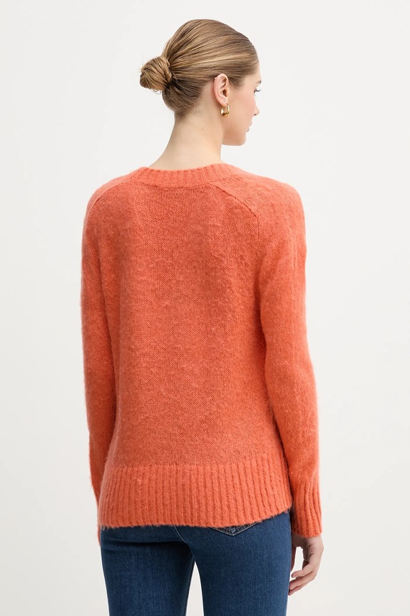 Îmbrăcăminte United Colors of Benetton pulover din amestec de mohair 1VAAD10EX portocaliu