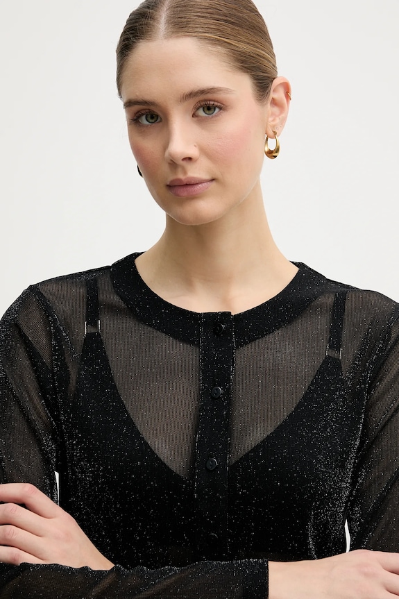 United Colors of Benetton cardigan negru 33UXD500Y