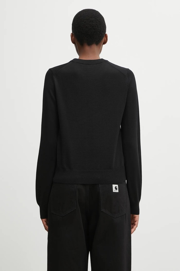 Clothing Maison Kitsuné woolen jumper Baby Fox Merino Regular PW00801KT1181 black