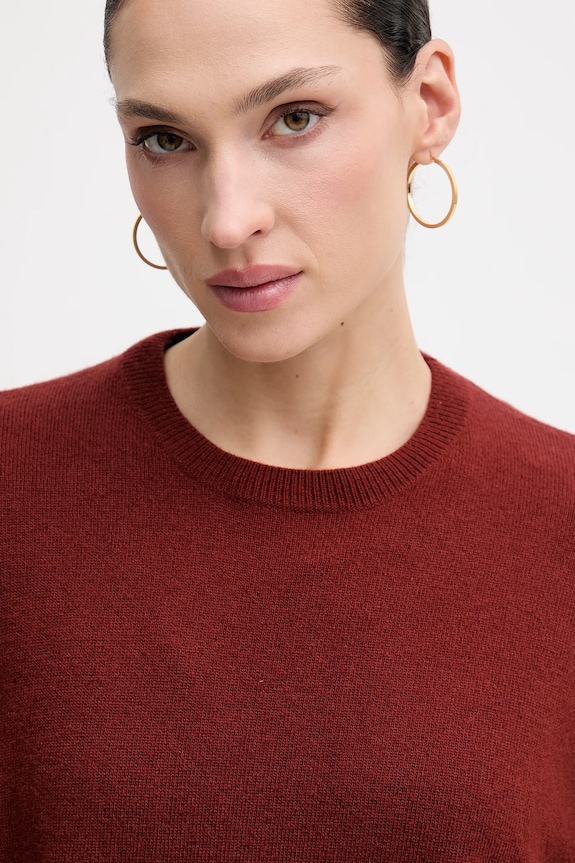 Pulover s dodatkom vune Sisley crvena 18AYM103K