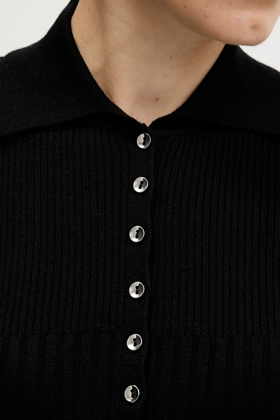 Sisley pulover din amestec de lână 1QNQL300E negru