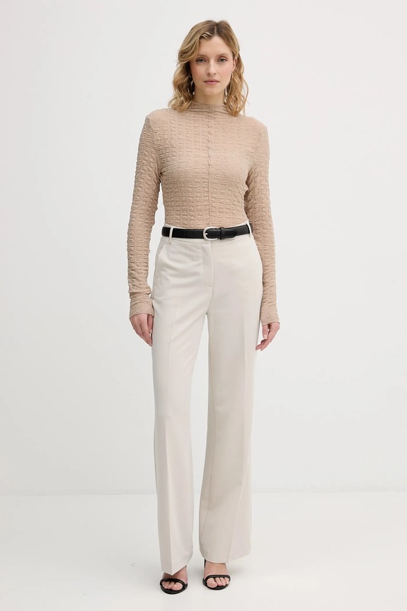 Μπλουζάκι Sisley 3ELRL108B μπεζ AW25