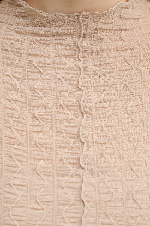 Μπλουζάκι Sisley 3ELRL108B μπεζ