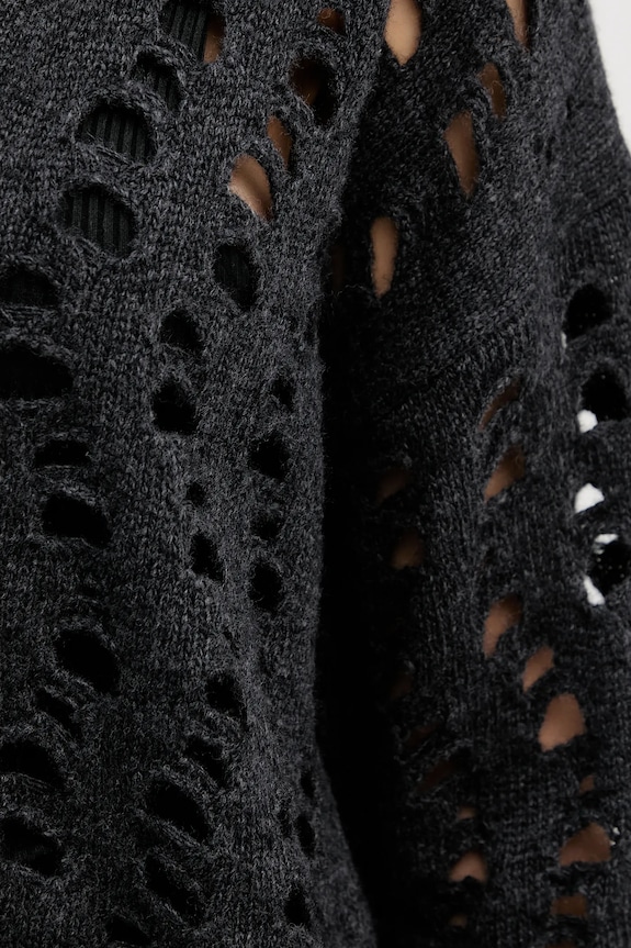 Sisley cardigan din amestec de lână 1UFLL602W gri