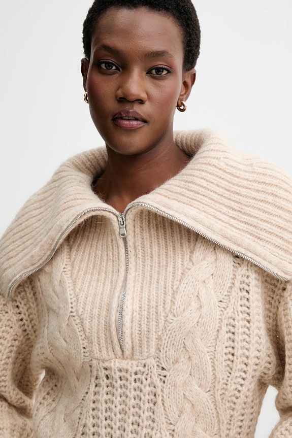 IRO maglione con lana beige WM12SWANA