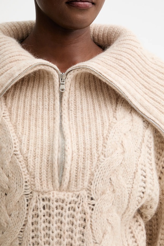 IRO maglione con lana WM12SWANA beige