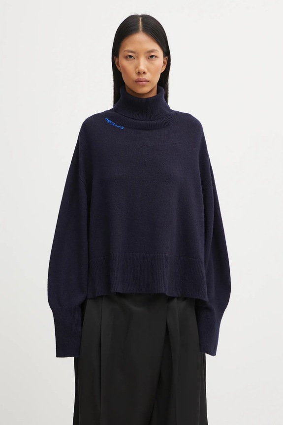 AXEL ARIGATO wool blend sweater Maeve turtleneck black A3324001