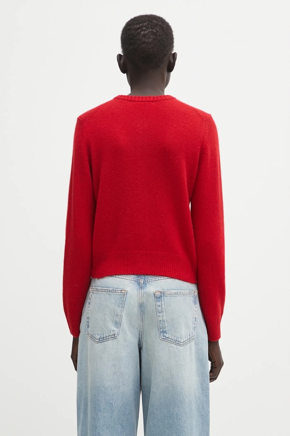 Clothing Sporty & Rich woolen cardigan SRC Cashmere WS07364302RE15 red