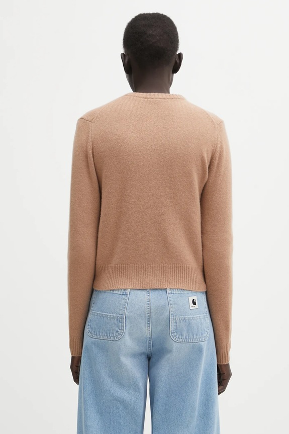 Clothing Sporty & Rich woolen cardigan SRC Cashmere WS07364302BE02 brown